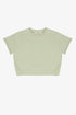 FRENCH TERRY ROLLUP SLEEVE WAISTBAND TEE